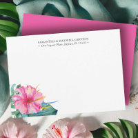 Watercolor Floral Customised Note Cards