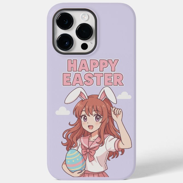 Watercolor Floral Easter Bunny Case-Mate iPhone Case (Back)