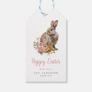Watercolor Floral Easter Gift Tags