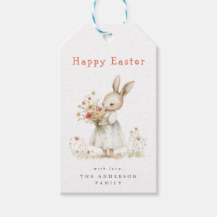 Watercolor Floral Easter Gift Tags