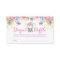 Watercolor Floral Elephant Diaper Raffle Ticket