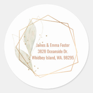 Watercolor Floral Envelope Address Seal