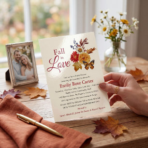 Watercolor Floral Fall in Love Bridal Shower