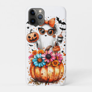 Watercolor Floral Fall Pumpkin iPhone 11 Pro Case