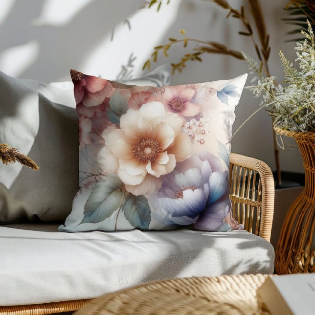 Watercolor Floral Fantasy Cushion (Creator Uploaded)