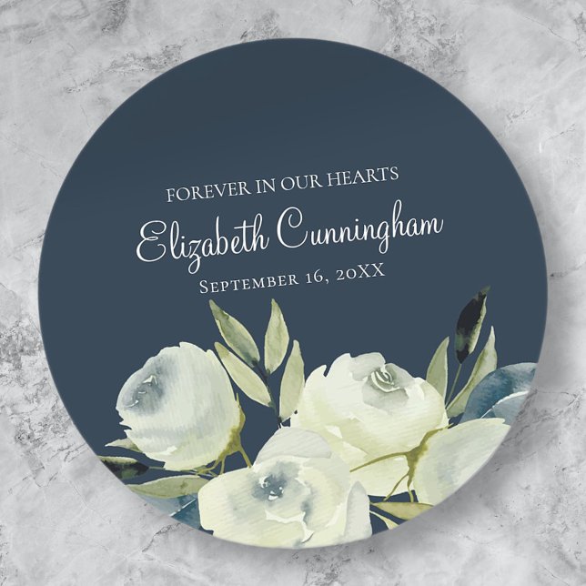 Watercolor Floral Flower Memorial Envelope Seal (Creator Uploaded)