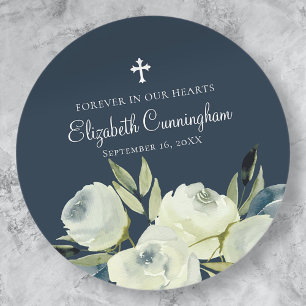 Watercolor Floral Flower Memorial Envelope Seal