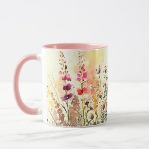 Watercolor Floral/Flower Mug