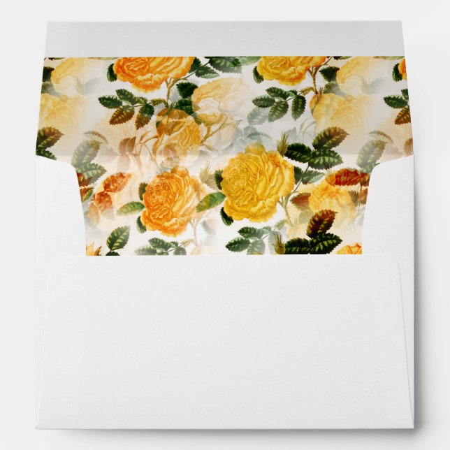 Watercolor Floral Garden Party  Envelope (Back (Bottom))