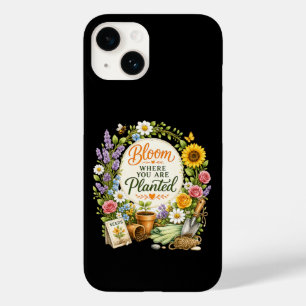 Watercolor Floral Gardening Inspirational Design Case-Mate iPhone 14 Case