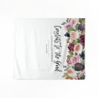 Watercolor floral graduate congratulations banner