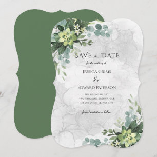 Watercolor Floral Green Romantic Sophisticated