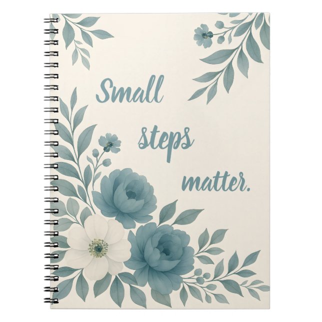 Watercolor Floral Inspirational Notebook (Front)