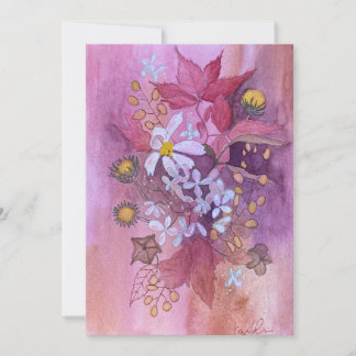 watercolor floral invitation