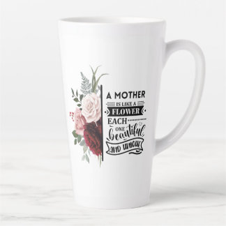 Watercolor Floral  Latte Mug