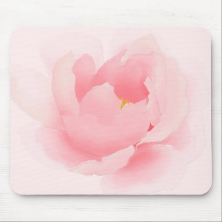 Watercolor Floral Light Pink Peony Mouse Mat