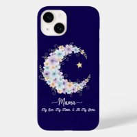 Watercolor Floral Moon Mama