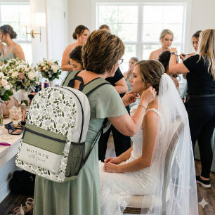 Watercolor Floral Mother of the Groom Backpack