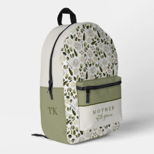 Watercolor Floral Mother of the Groom Backpack