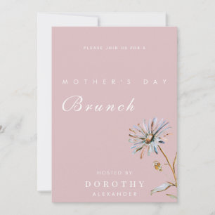 Watercolor Floral Mother's Day Brunch Invitation