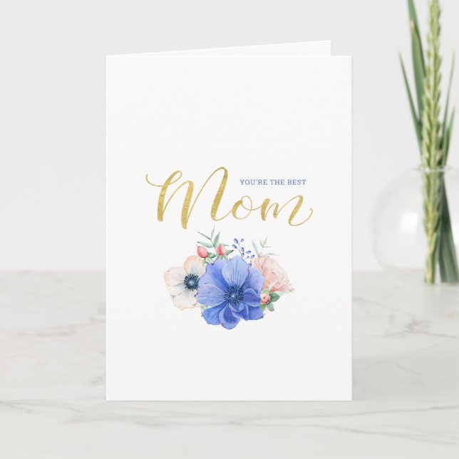 Watercolor Floral Mother's Day Card (Front)