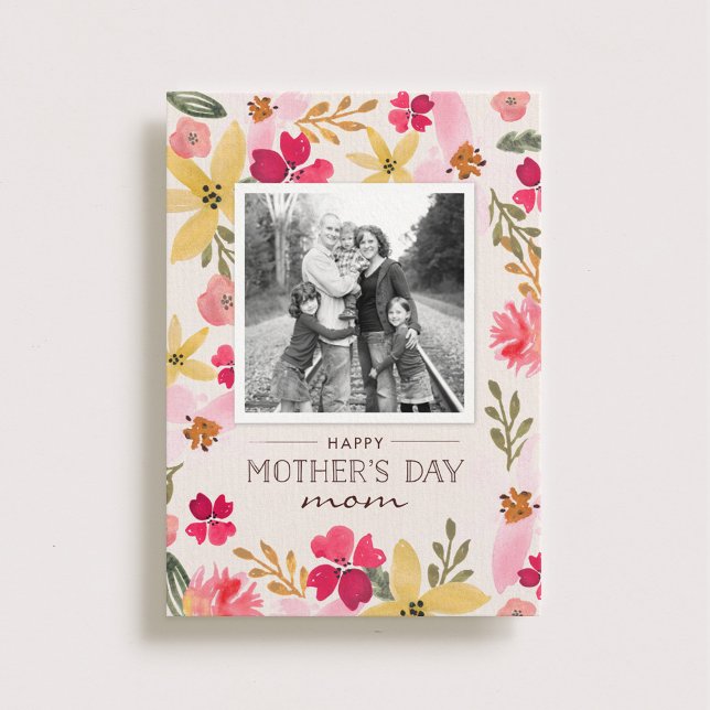 Watercolor Floral Mother's Day Card (Creator Uploaded)