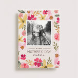 Watercolor Floral Mother's Day Card<br><div class="desc">All photography is displayed as a sample only and is not for resale. This product is only intended to be purchased once sample photos are replaced with your own images.</div>