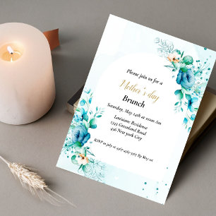 Watercolor floral Mother's day celebration Invita Invitation