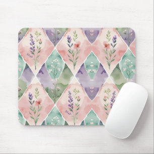 Watercolor Floral Mouse Mat