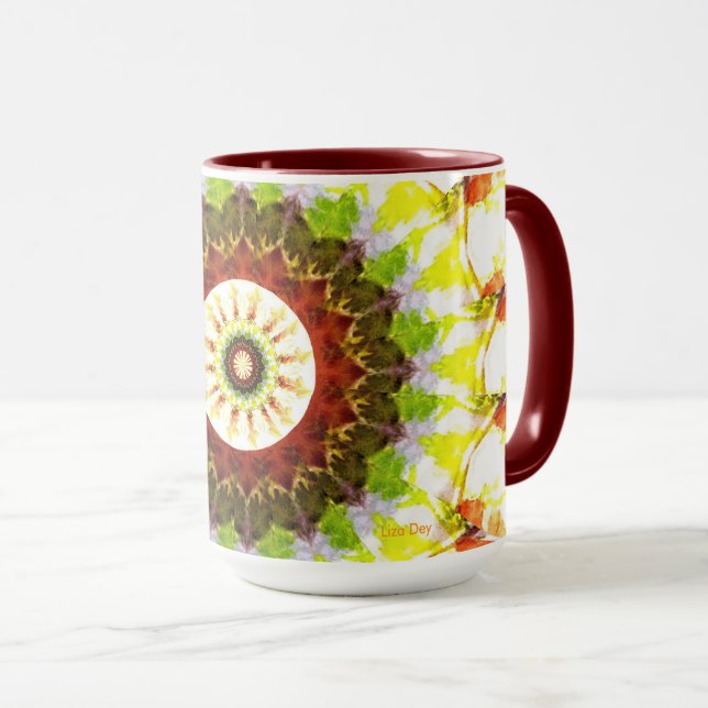 Watercolor Floral Mug (Front Right)