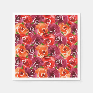 Watercolor Floral Napkin
