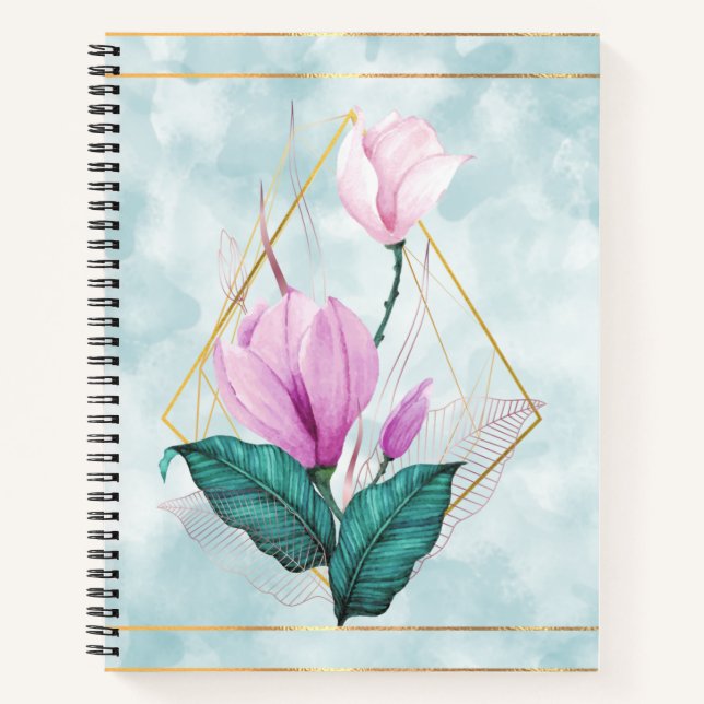 Watercolor Floral  Notebook (Front)
