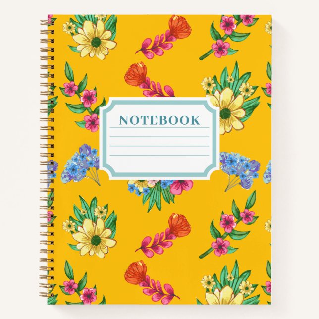 Watercolor Floral Notebook (Front)