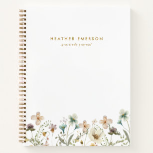 Watercolor Floral Notebook