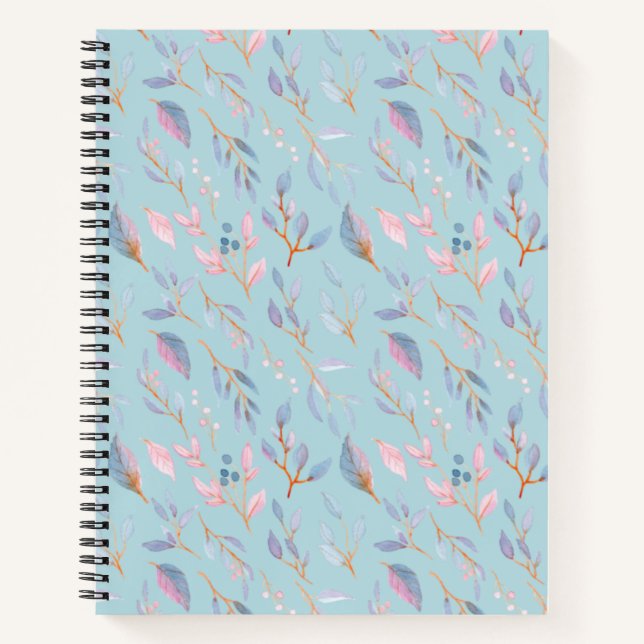 Watercolor Floral  Notebook (Front)