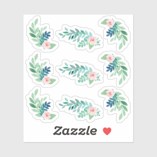 Watercolor Floral Pansy Botanical Planner Sheet (Sheet)