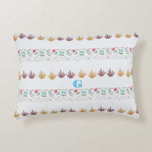 Watercolor Floral Pattern Customise Decorative Cushion