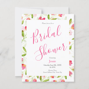 Watercolor Floral Pattern Invitation