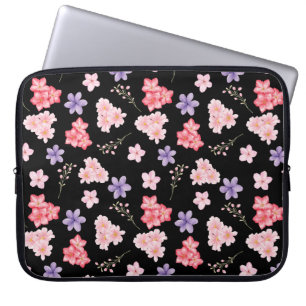 Watercolor Floral Pattern Laptop Sleeve
