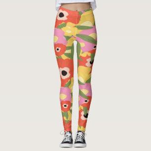 Watercolor Floral pattern Leggings