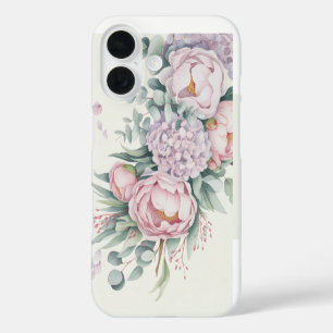 Watercolor Floral Peony Hydrangea Phone case