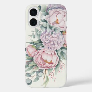 Watercolor Floral Peony Hydrangea Phone case
