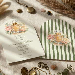 Watercolor Floral Perfume Bridal Shower Arch Invitation