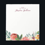 Watercolor Floral Personalised Notepad Stationery<br><div class="desc">More pretty Notepads in the Little Bayleigh Store!</div>