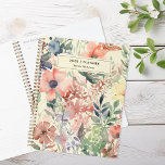 Watercolor Floral Personalised Planner<br><div class="desc">Watercolor Floral Personalised Planner Notebook</div>