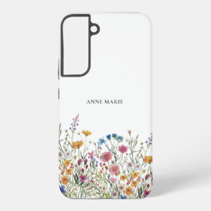 Watercolor Floral Personalized Samsung Galaxy Case