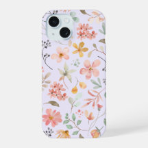 Watercolor Floral Phone Case Lavender