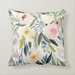 Watercolor Floral Pillow<br><div class="desc">This is a print of my original watercolor floral painting.</div>