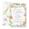 Watercolor Floral Pink Green Bridal Shower