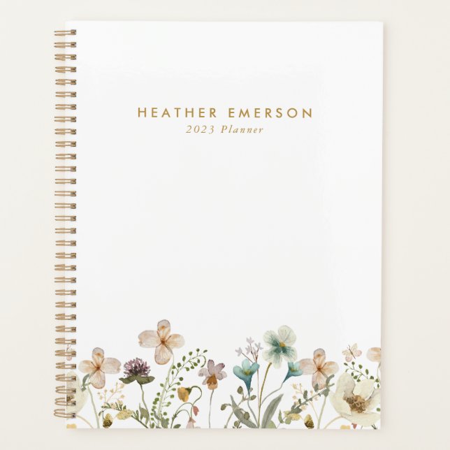Watercolor Floral Planner (Front)